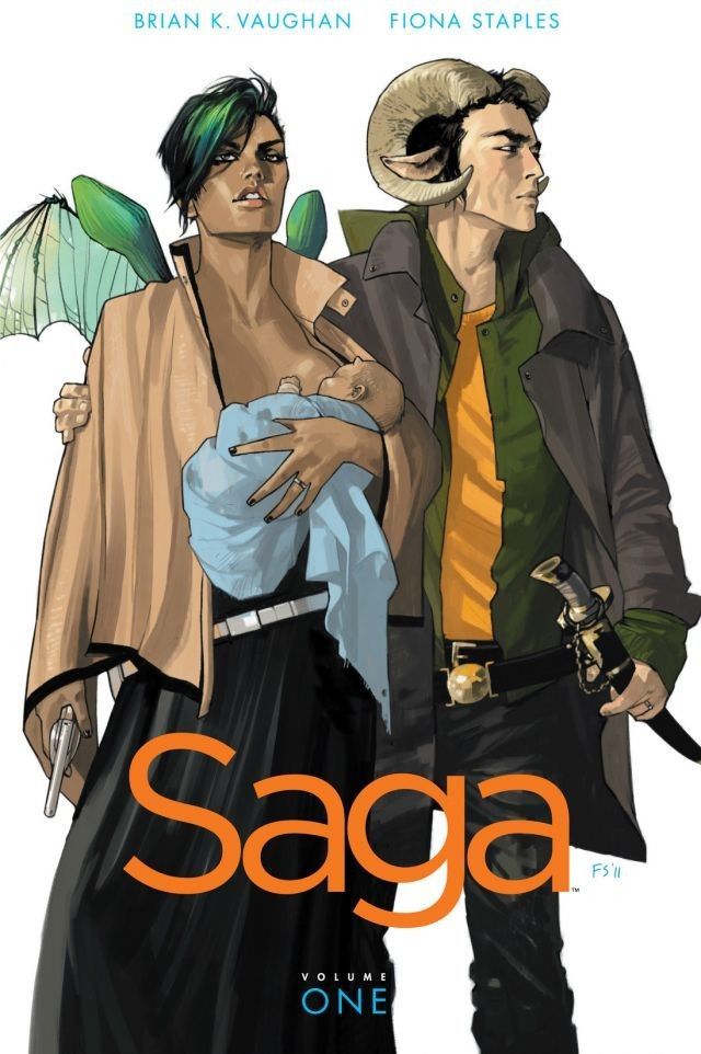 Brian K Vaughan, Fiona Staples, Brian K. Vaughan: Saga, Vol. 1 (Saga, #1) (GraphicNovel, 2012, Image Comics)